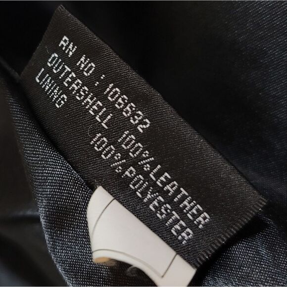 Hathaway Vintage Black Leather Buttery Soft Button-Up Fitted Jacket Coat - Picture 6 of 9